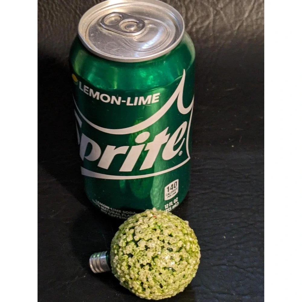 Vintage Ice Snowball Christmas Replacement Bulb Light Green Working